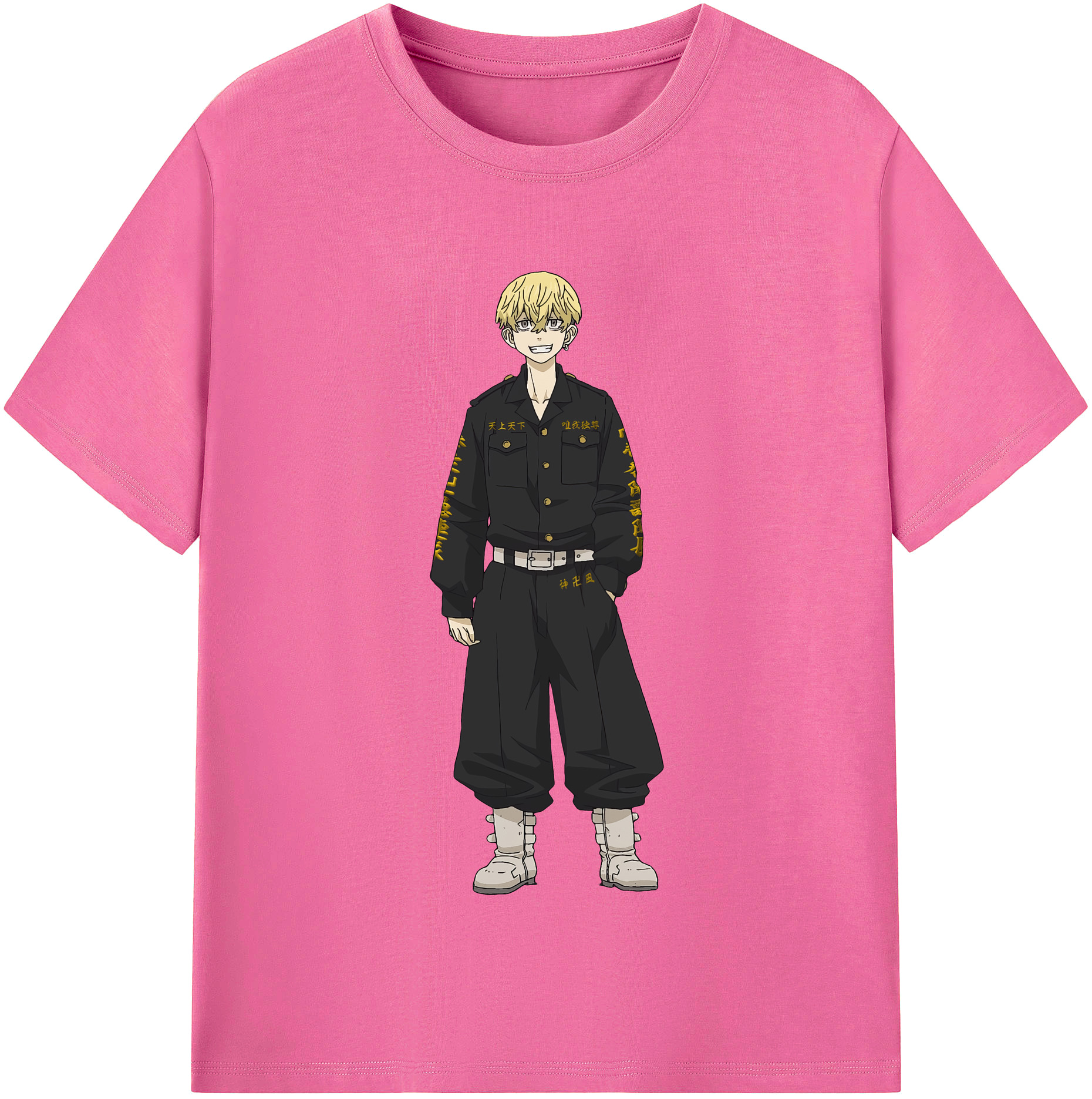 （画像用） 東京リベンジャーズ Tokyo Revengers レディースカジュアルプリントTシャツ（綿100％）